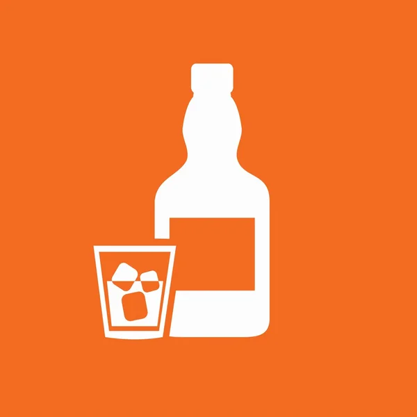 Alkoholflaschen-Symbol — Stockvektor