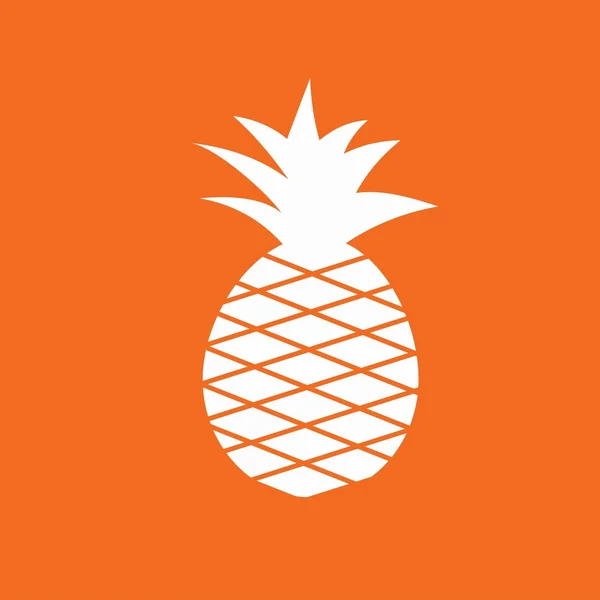 Icono de la fruta de piña — Vector de stock