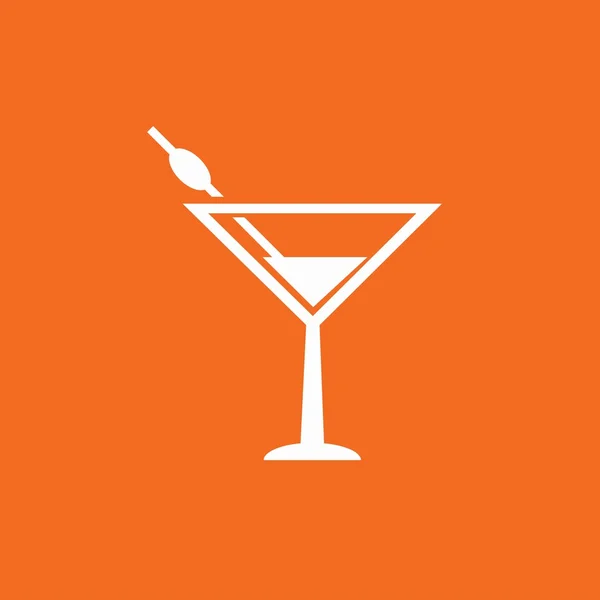 Alkoholcocktail-Ikone — Stockvektor