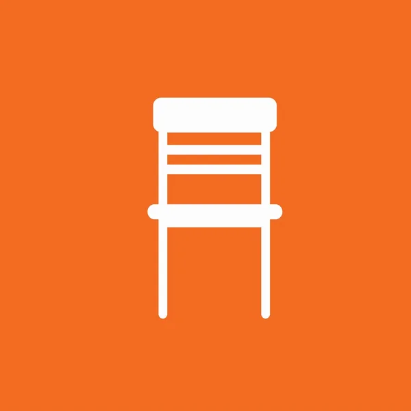 Icono de silla de madera — Vector de stock