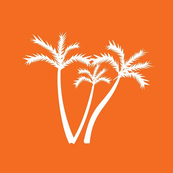 Palm trees icon — Stock Vector