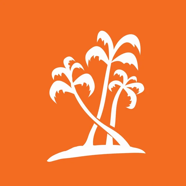 Icône palmiers — Image vectorielle