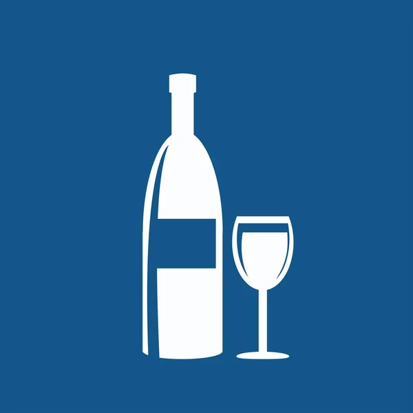 Pictogram alcoholfles — Stockvector