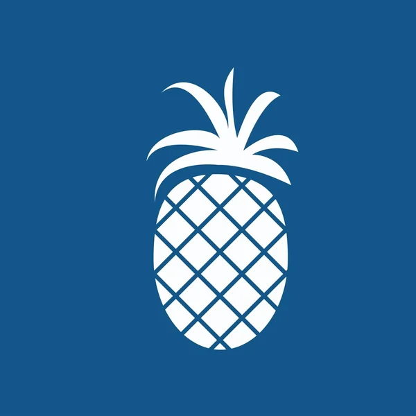 Icono de la fruta de piña — Vector de stock