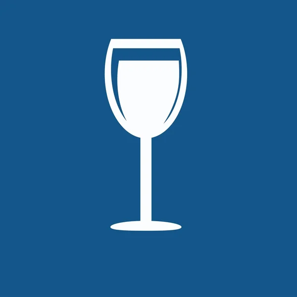 Sklenice na víno pít ikona — Stockový vektor