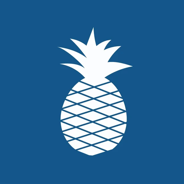 Icono de la fruta de piña — Vector de stock