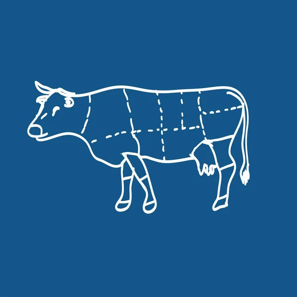 Carnicería de carne — Vector de stock