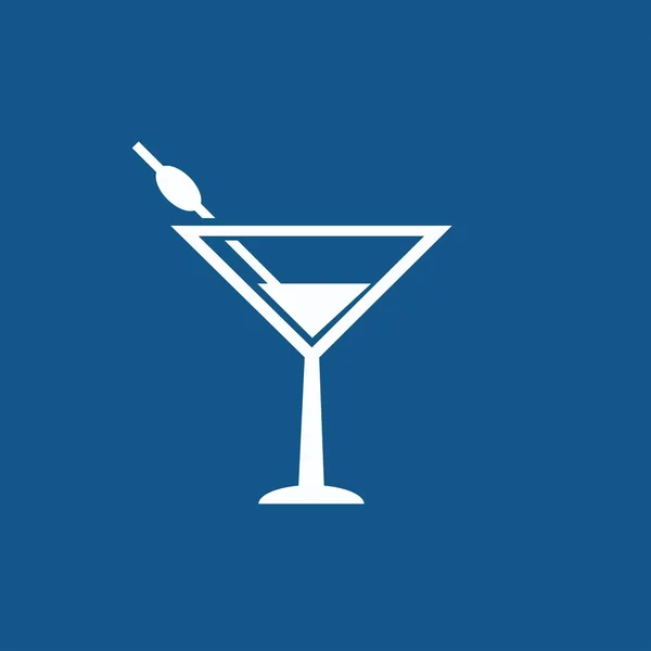 Icône cocktail Martini — Image vectorielle