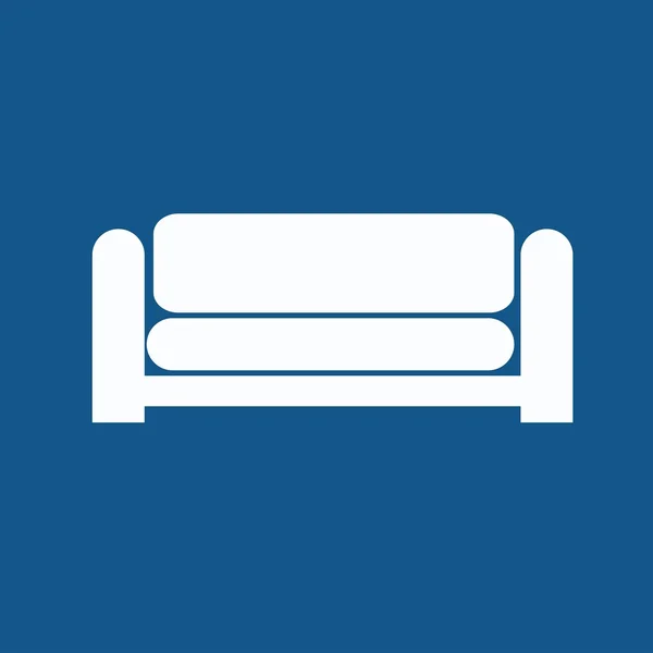 Sofa, Couch-Symbol — Stockvektor