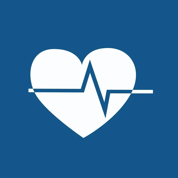 Icône cardiogramme cardiaque — Image vectorielle