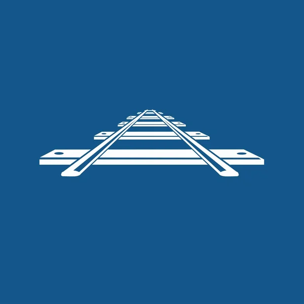 Vasút, vasúti ikon — Stock Vector