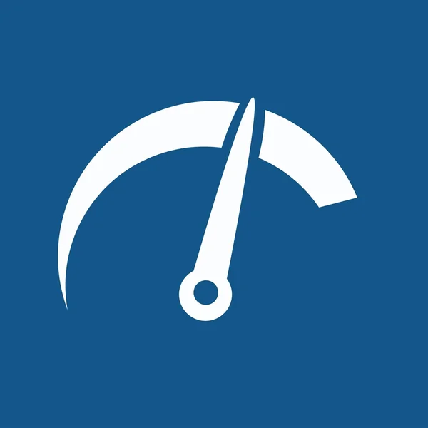 Speedometer indicator icon — Stock Vector