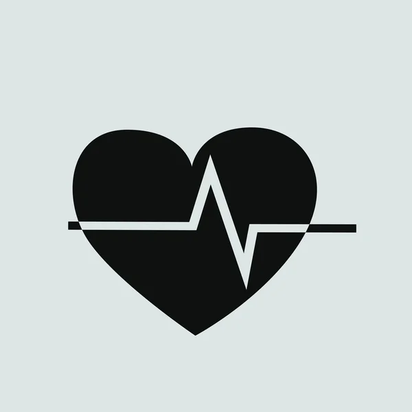 Icône cardiogramme cardiaque — Image vectorielle