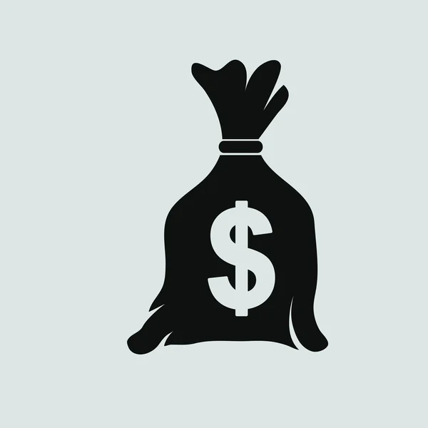 Icono de bolsa de dinero — Vector de stock