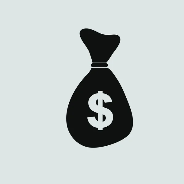 Icono de bolsa de dinero — Vector de stock