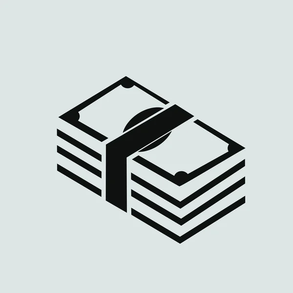 Denaro, icona delle banconote — Vettoriale Stock