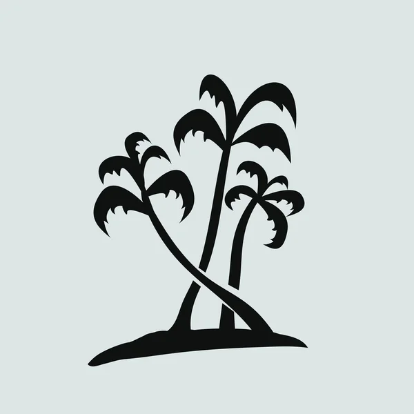 Ícone de palmeiras — Vetor de Stock