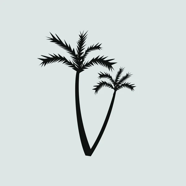 Palm trees icon — Stock Vector