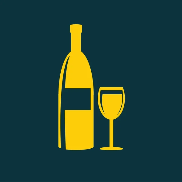 Ikona lahvičky alkoholu — Stockový vektor