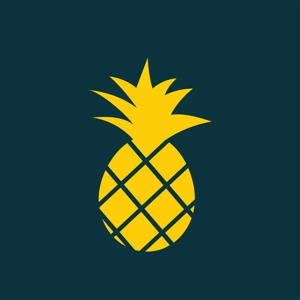 Icône de l'ananas — Image vectorielle