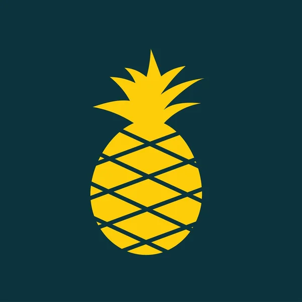 Icono de la fruta de piña — Vector de stock