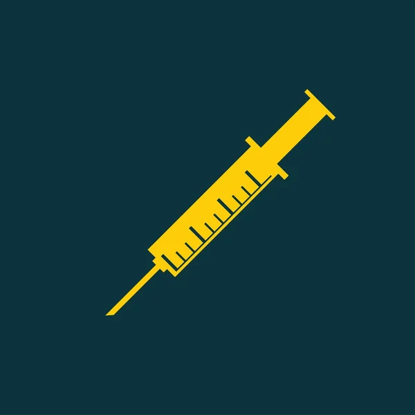 Icona della siringa medica — Vettoriale Stock