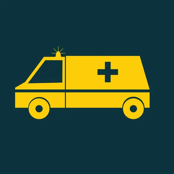 Ambulanza auto icona — Vettoriale Stock