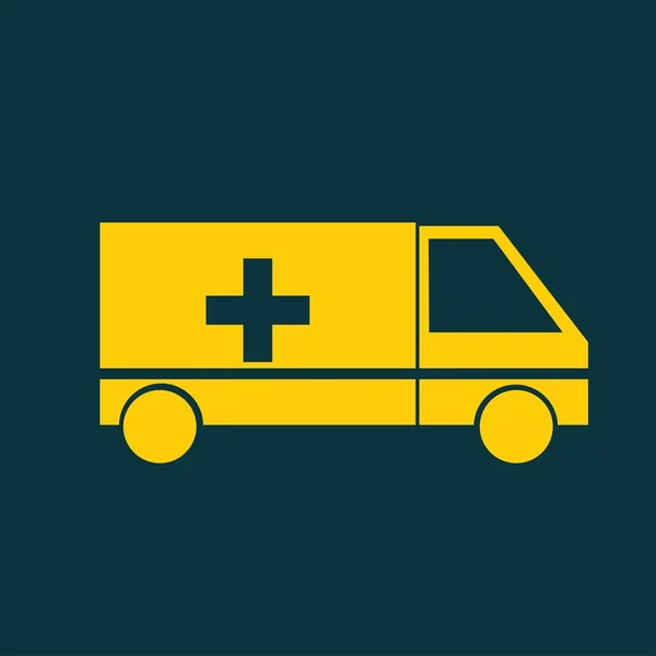 Ambulans bil ikonen — Stock vektor