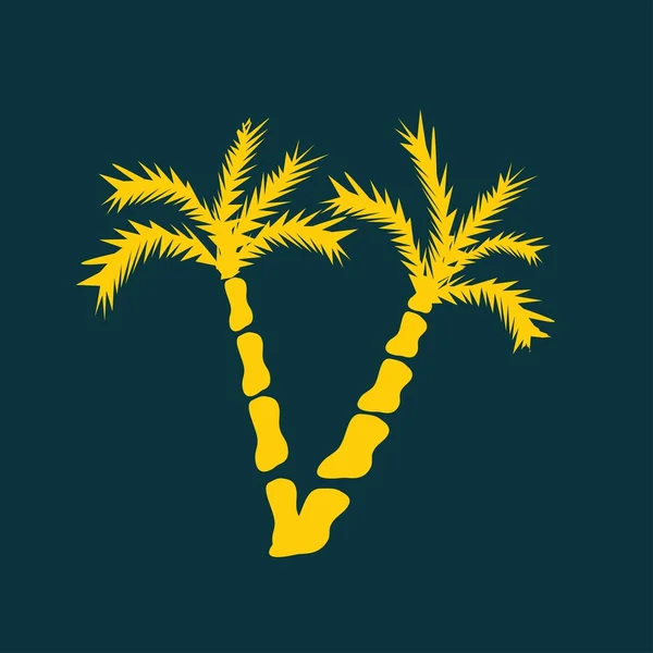 棕榈树图标 — 图库矢量图片