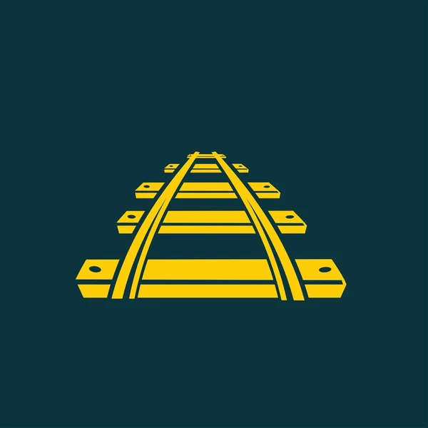Железнодорожный, железнодорожный значок — стоковый вектор