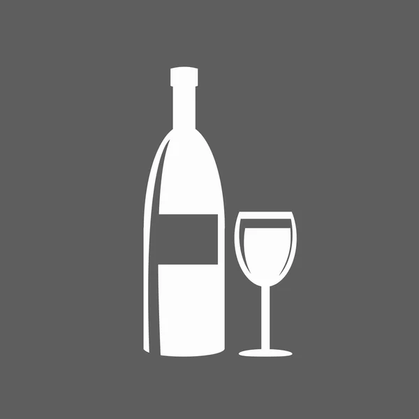 Pictogram alcoholfles — Stockvector