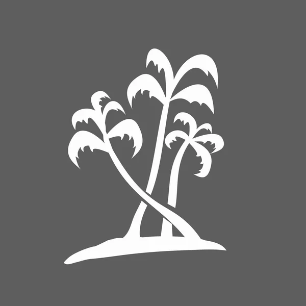 Palm bomen pictogram — Stockvector