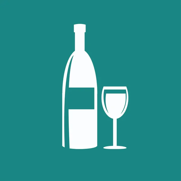 Ikona butelki alkoholu — Wektor stockowy