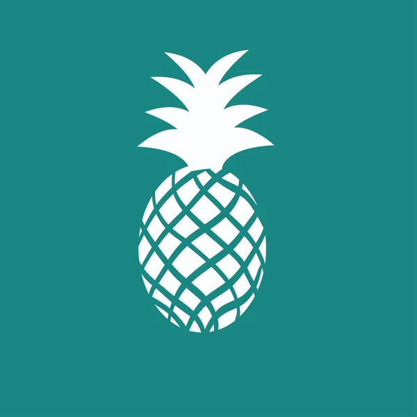 Icono de la fruta de piña — Vector de stock