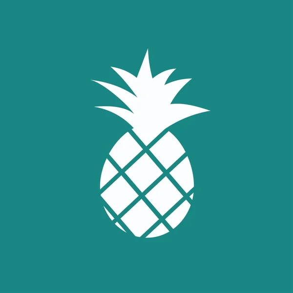 Icono de la fruta de piña — Vector de stock