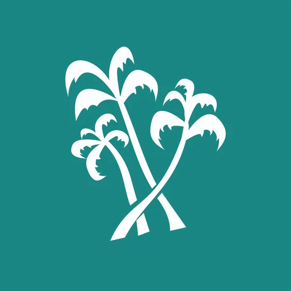 Palm bomen pictogram — Stockvector