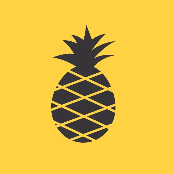 Икона ананасовых фруктов — стоковый вектор