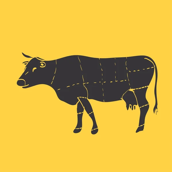 Carnicería de carne — Vector de stock