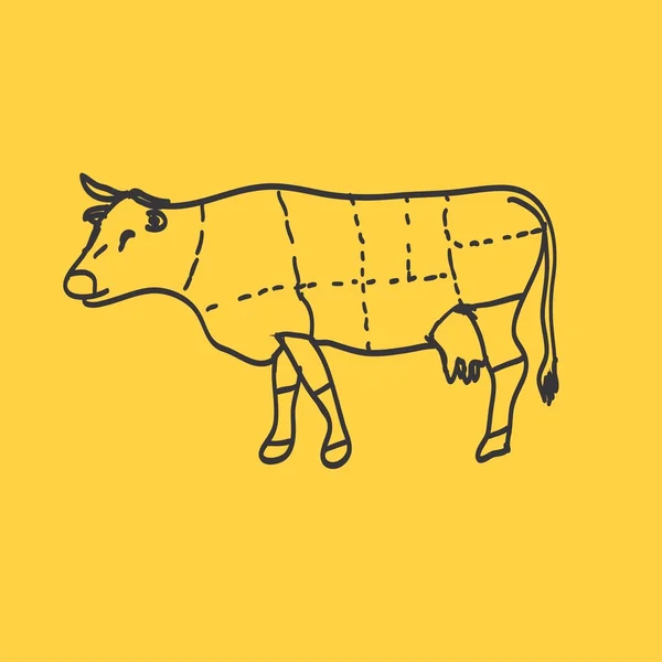 Carnicería de carne — Vector de stock