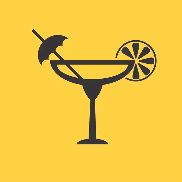Ikona koktajl alkoholu — Wektor stockowy