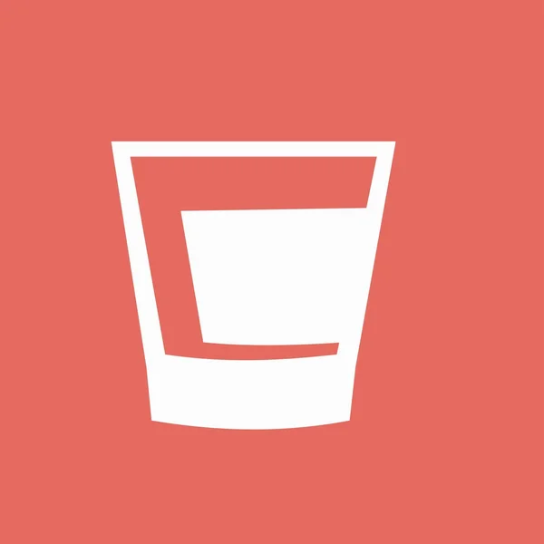 Whiskey glas ikon — Stock vektor
