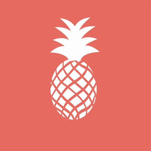 Icono de la fruta de piña — Vector de stock