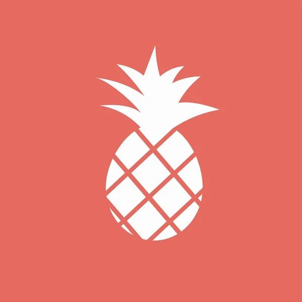 Icono de la fruta de piña — Vector de stock