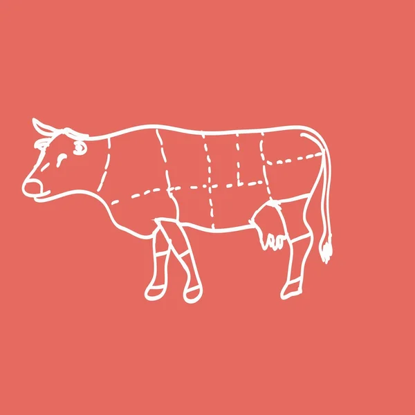 Carnicería de carne — Vector de stock