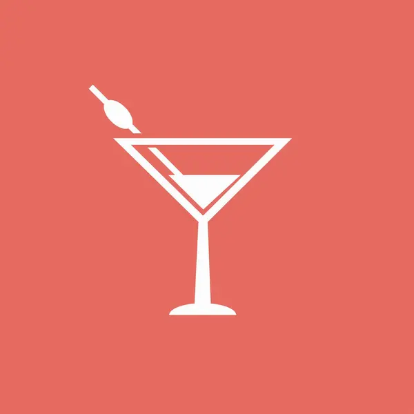 Icône cocktail Martini — Image vectorielle