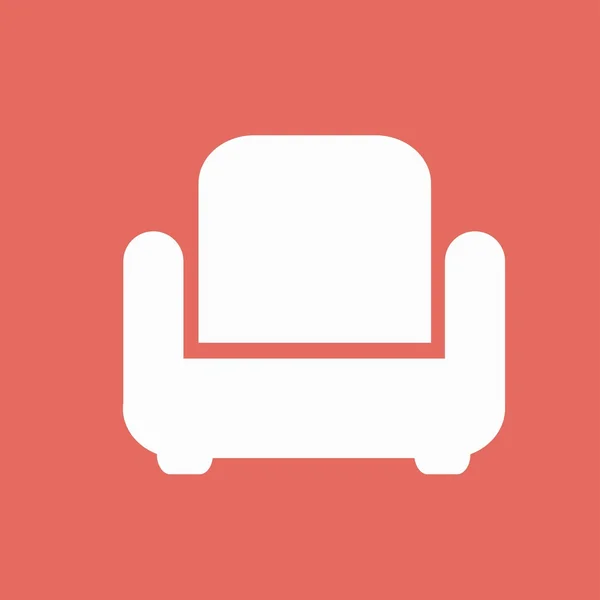 Soft armchair icon — Stock Vector