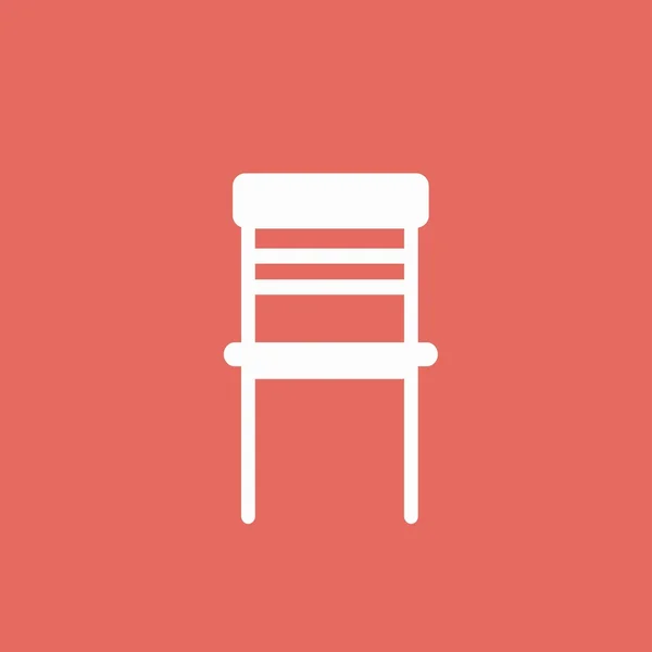 Icône chaise en bois — Image vectorielle