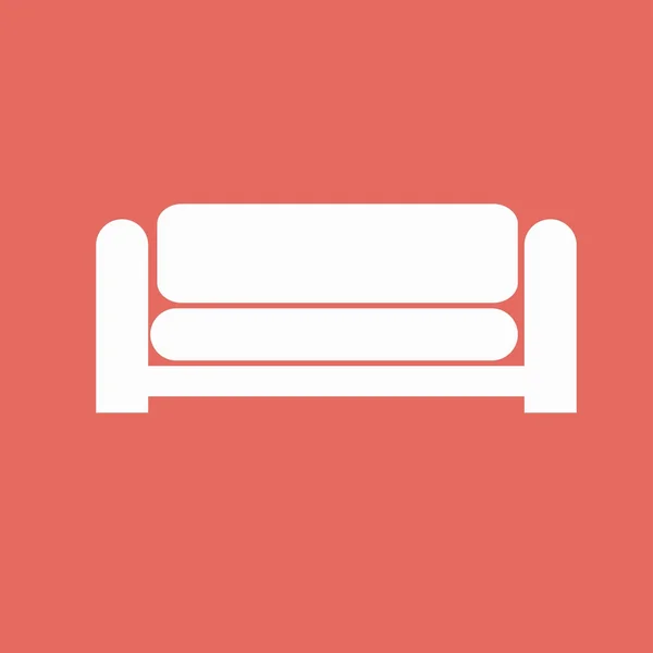 Sofa, Couch-Symbol — Stockvektor