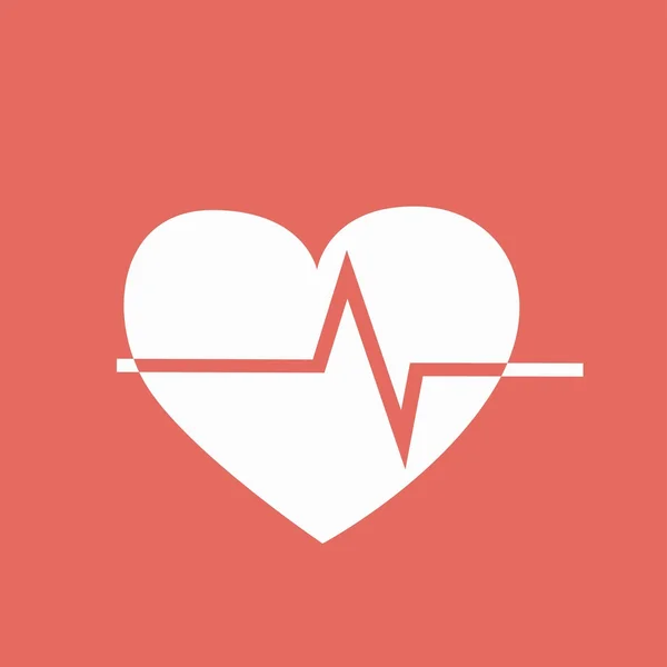 Icono de cardiograma cardíaco — Vector de stock