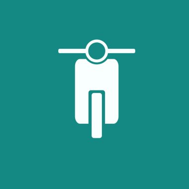 Motosiklet açık görünüm izole simgesi